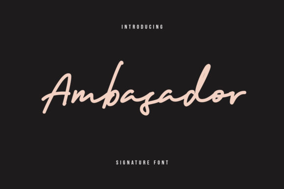 Ambasador Font: Authentic Handwritten Style for Editorial Design