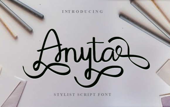 Anyta: A Handwritten Font for Elegant Editorial Design