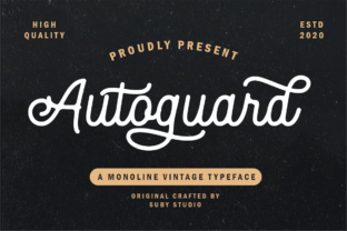 Autoguard Font: A Vintage Typeface for Branding