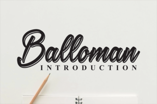 Balloman Font: Casual Script for Handmade Products