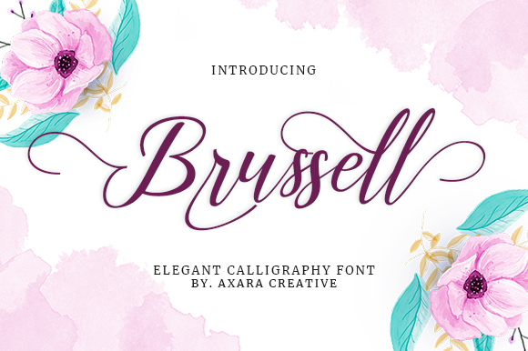 Brussell Font: Elegant Handwritten Script for Makers