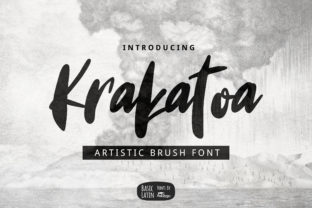 Krakatoa Font: A Modern Handwritten Typeface for Editorial Design