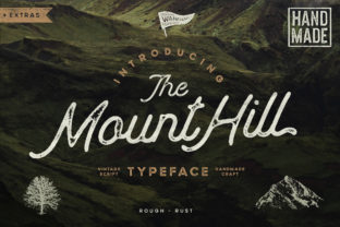 MountHill Font: A Handwritten Typeface for Editorial Design