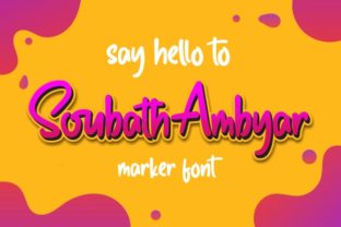 Soubath Ambyar Font for Engaging Marketing Visuals
