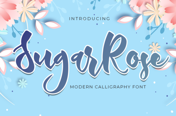 Sugar Rose: A Charming Handwritten Font for Crafters