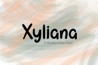 Xyliana Font: A Readable Handwritten Typeface for Crafters